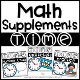Math Supplements Time Bundle First Grade