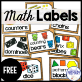 Math Supply Labels Free