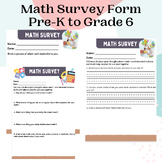 Math Survey Form