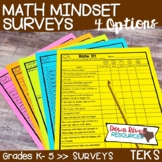 Math Surveys | Use to Gauge Math Mindset, Math Attitude, &