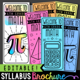 Math Syllabus Brochure | Middle School Math Back to School