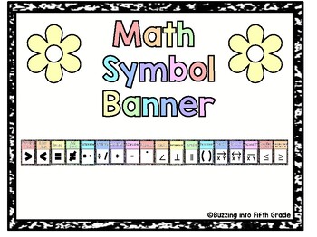 Preview of Math Symbol Banner
