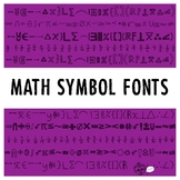 Math Symbol Fonts
