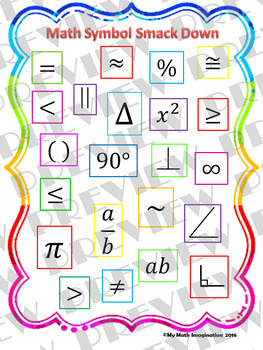 algebra 1 symbols