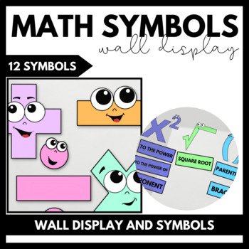 Preview of Math Symbols - Wall Display