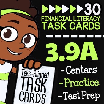 Preview of Math TEK 3.9A ★ Labor & Income ★ 3rd Grade Financial Literacy for STAAR