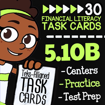 Preview of Math TEK 5.10B ★ Gross & Net Income ★ 5th Grade Financial Literacy ★ Texas Math