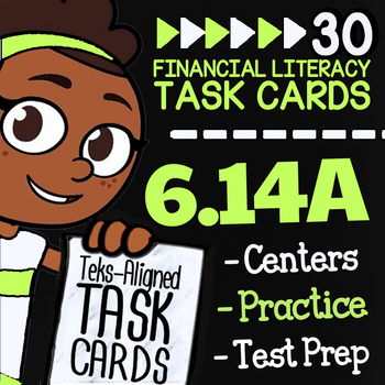 Preview of Math TEK 6.14A ★ Checking Accounts & Debit Cards ★ 6th Grade Financial Literacy