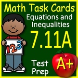 Math TEK 7.11A Equations & Inequalities 7th Grade STAAR Ma