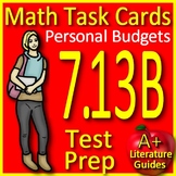 Math TEK 7.13B Personal Budgets 7th Grade STAAR Math Task 