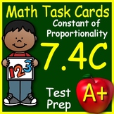 Math TEK 7.4C Constant of Proportionality 7th Grade STAAR 