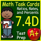 Math TEK 7.4D Ratios, Rates & Percents 7th Grade STAAR Mat