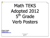 Math TEKS Verbs for 5th Grade