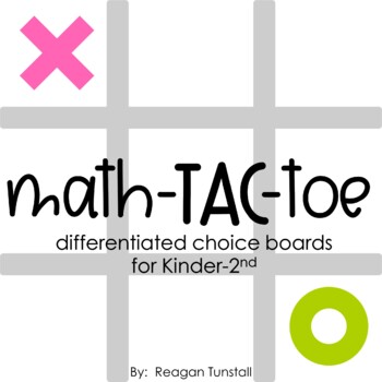 Preview of Math-Tac-Toe Differentiated Choice Boards