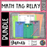 Math Tag Relay Bundle - Math Games