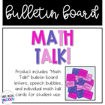 Preview of Math Talk!