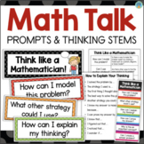 Math Talk Posters Prompts and Thinking Stems Reference Sheet