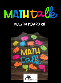 Preview of Math Talk Bulletin Board