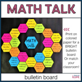 Math Talk Bulletin Board Posters 