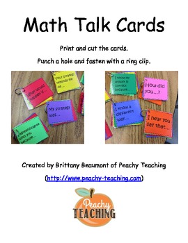 Math Talk Cards