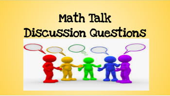 Preview of Math Talk Discussion Questions (Grades 3-5)