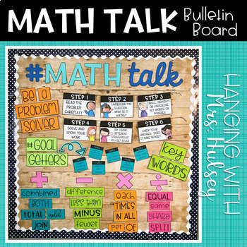 Preview of Math Talk Bulletin Board Bundle