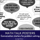 Math Talk Posters: Student conversation starters for probl
