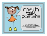Math Talk Sentence Starter Posters and Bookmarks