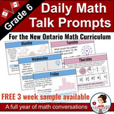 Math Talk Prompts | Number Talk | Grade 6 New Ontario Math
