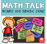 Accountable Math Talk Prompts and Thinking Stems | Print a