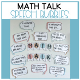 Math Talk Speech Bubbles (4 Different Designs- Including B