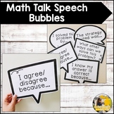 Math Talk Speech Bubbles