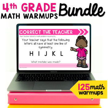 Preview of 4th Grade Math Warm-ups & Review Bundle