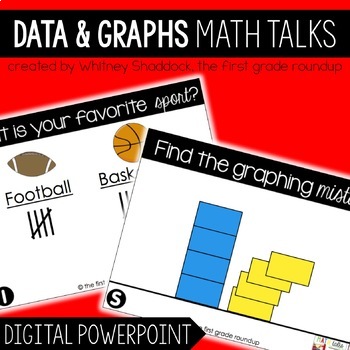 Preview of Graphing Math Talks Printable and Digital