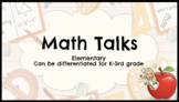 Math Talks | Google slides *Editable*