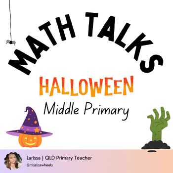 Preview of Math Talks | Halloween Middle Primary (2nd, 3rd, 4th)