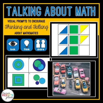 Preview of Math Talk Slides - Visual Open-Ended Prompts - Critical Thinking Problem Solving