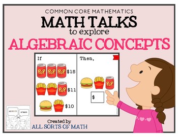 Preview of Math Talks to Explore Algebraic Concepts (Grades 3-6)