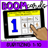Math Task Boxes Set 3 Boom Cards™: Subitizing 1-10