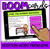 Math Task Boxes Set 4 Boom Cards™: Addition Word Problems