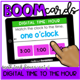 Math Task Boxes Set 4 Boom Cards™: Digital Time to the Hour
