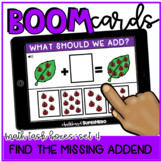 Math Task Boxes Set 4 Boom Cards™: Find the Missing Addend
