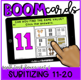 Math Task Boxes Set 4 Boom Cards™: Subitizing 11-20