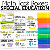 Math Task Boxes for Special Education