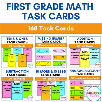 Preview of Math Task Card BUNDLE (168 Task Cards!)