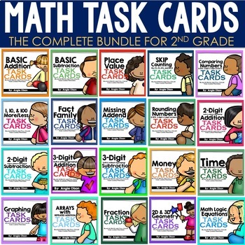 Preview of Math Task Cards Bundle | Math Centers | Math Games