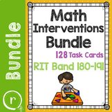 NWEA MAP Prep Math Practice Task Cards RIT Band 181-190 Intervention Bundle