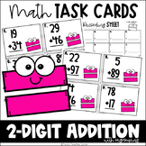 Math Task Cards: 2-Digit Addition (with regrouping)