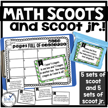 Preview of Math Task Cards for 2nd grade | place value, skip counting, & word problems