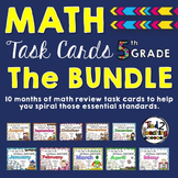 Math Task Cards Bundle (5th Grade)